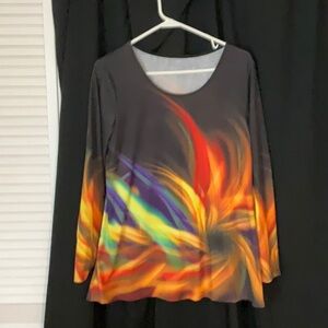 Colorful Abstract Women's Top